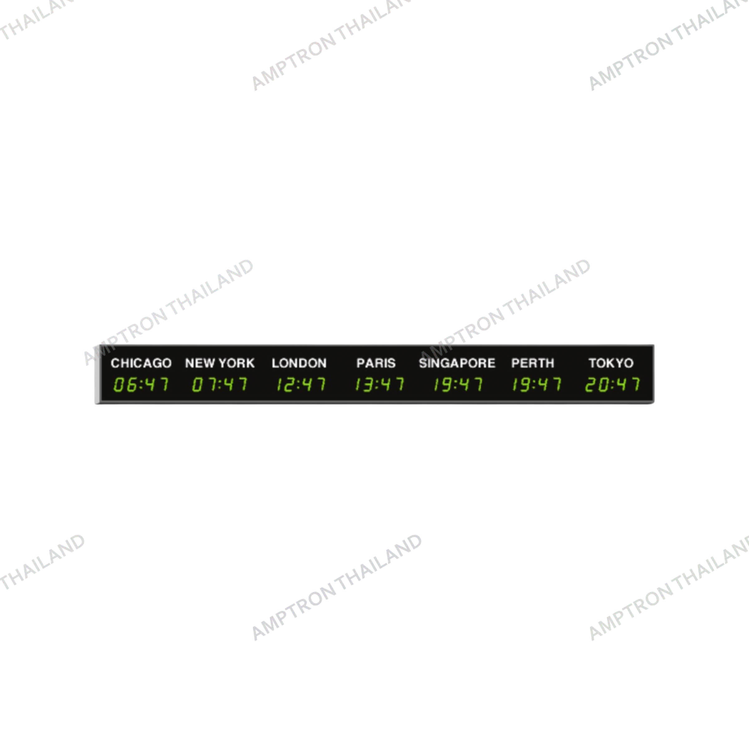 4740N/x.025 small led world time zone wall clocks with 25mm (1