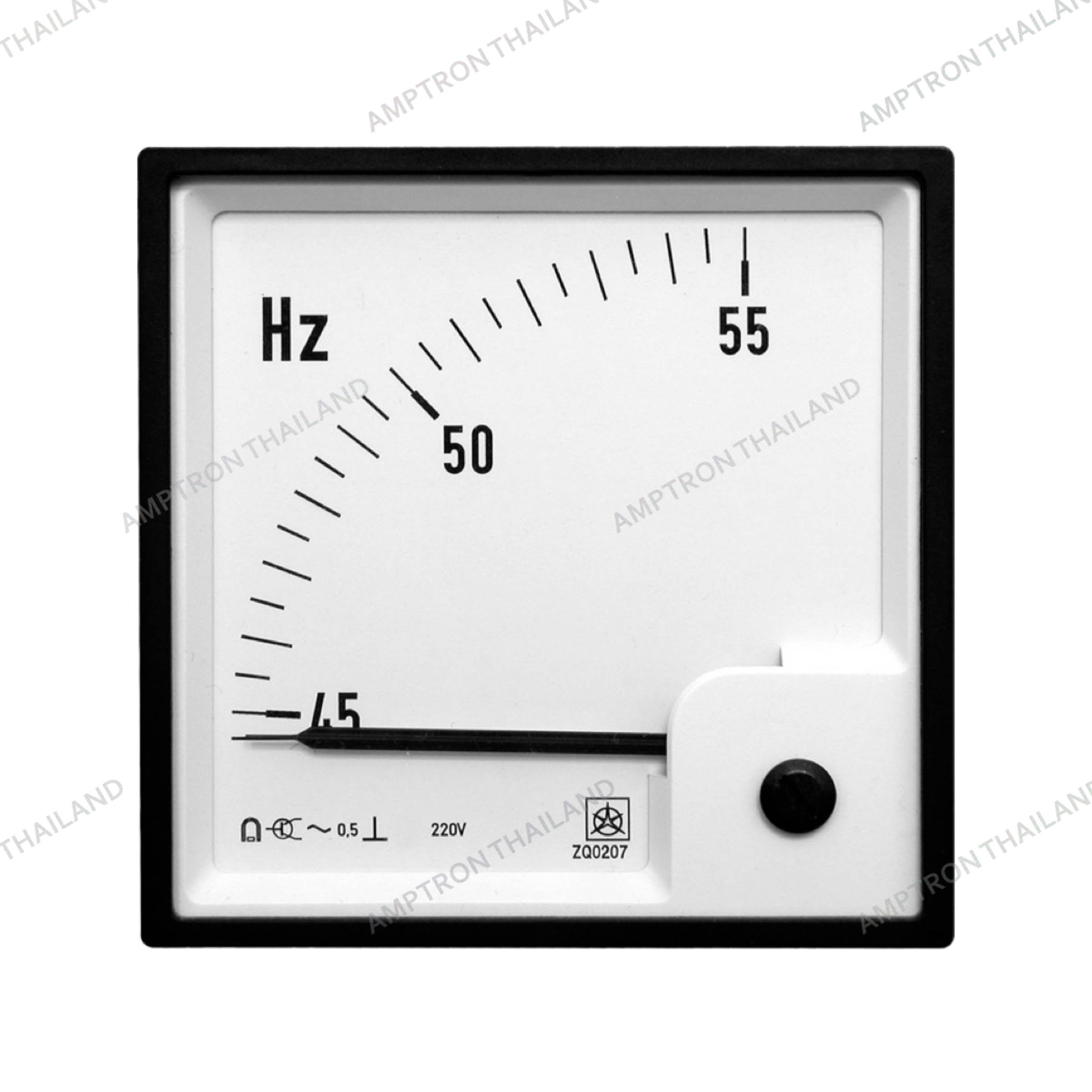Moving Coil Frequency Meter Din panel, Analog meter