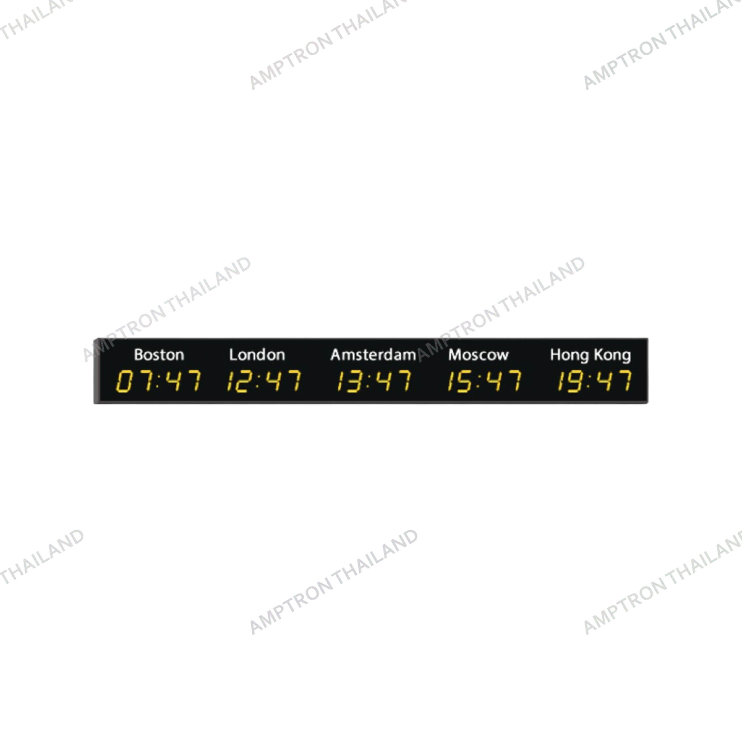 4740N.057 digital world time zone wall clocks with 57mm (2.3