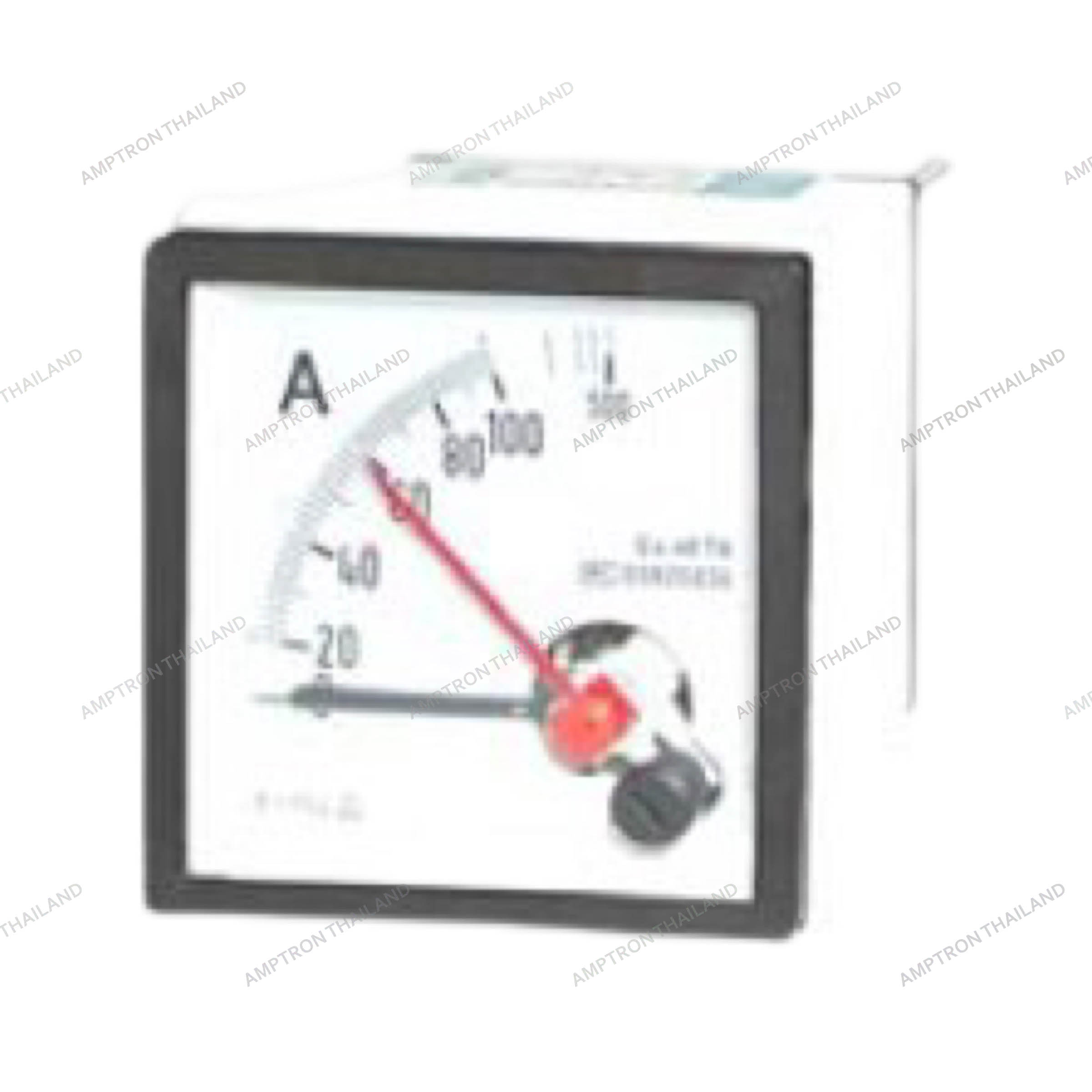 Moving Coil Rectifier Volt & Amp Meter with Maximum Pointer Din panel, Analog meter