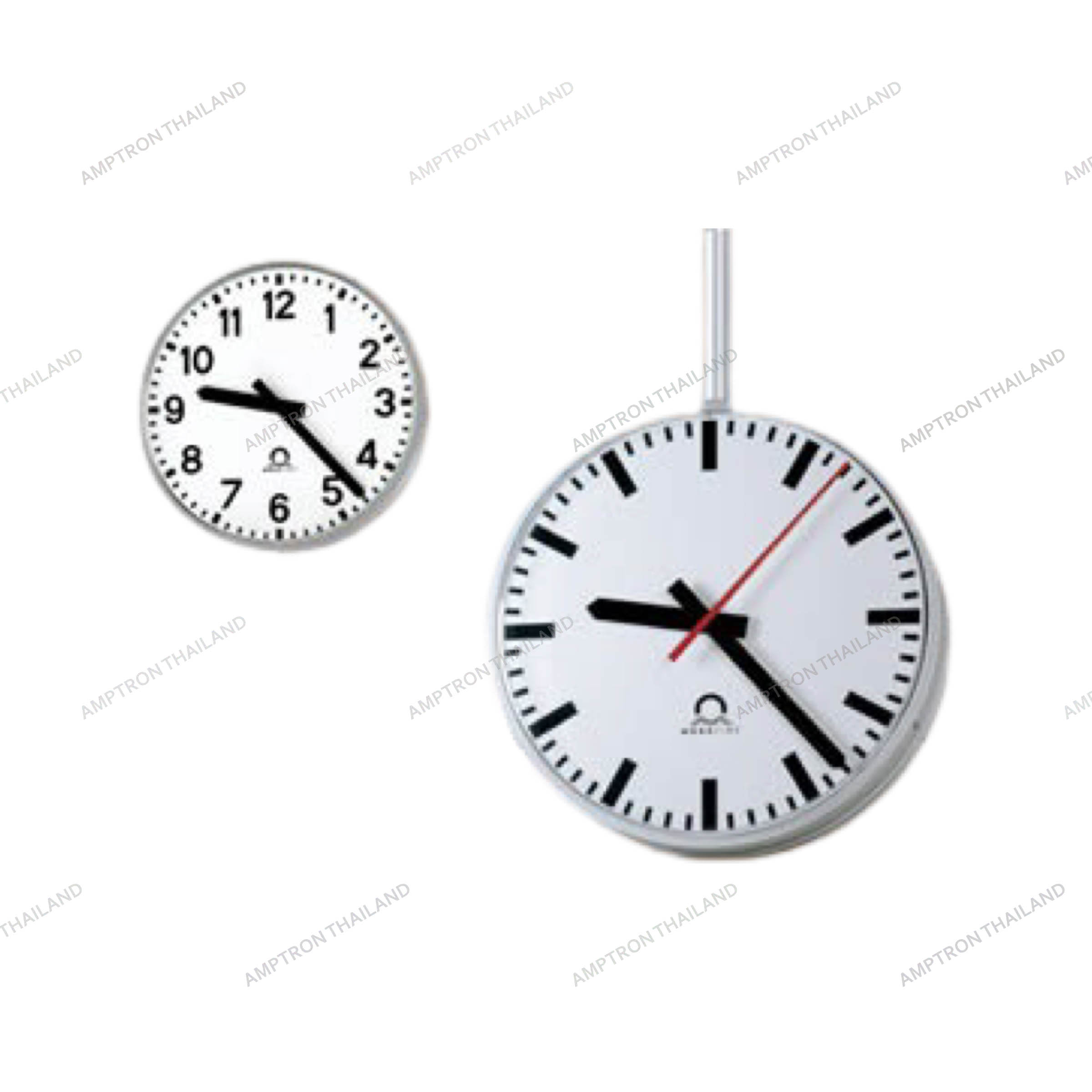 Metroline outdoor analog clocks for commercial, industrial and transportation applications